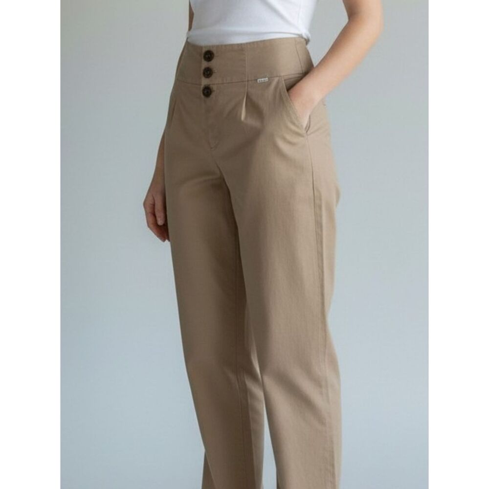 Nicole Bridger Tencel Tan Pants